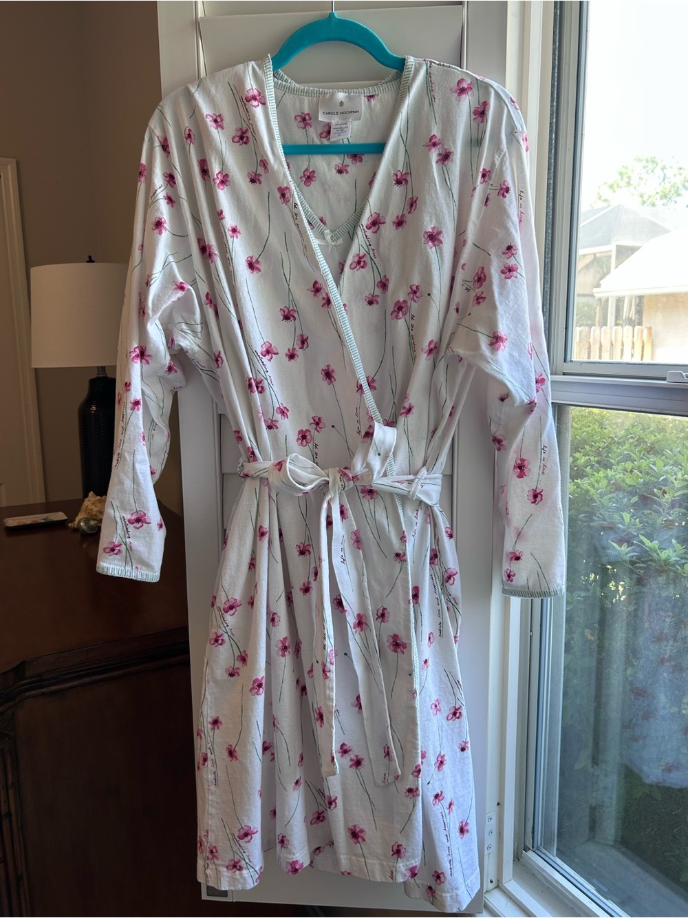 Carole Hochman 100% Cotton Nightgown & Robe Set Size XL EUC